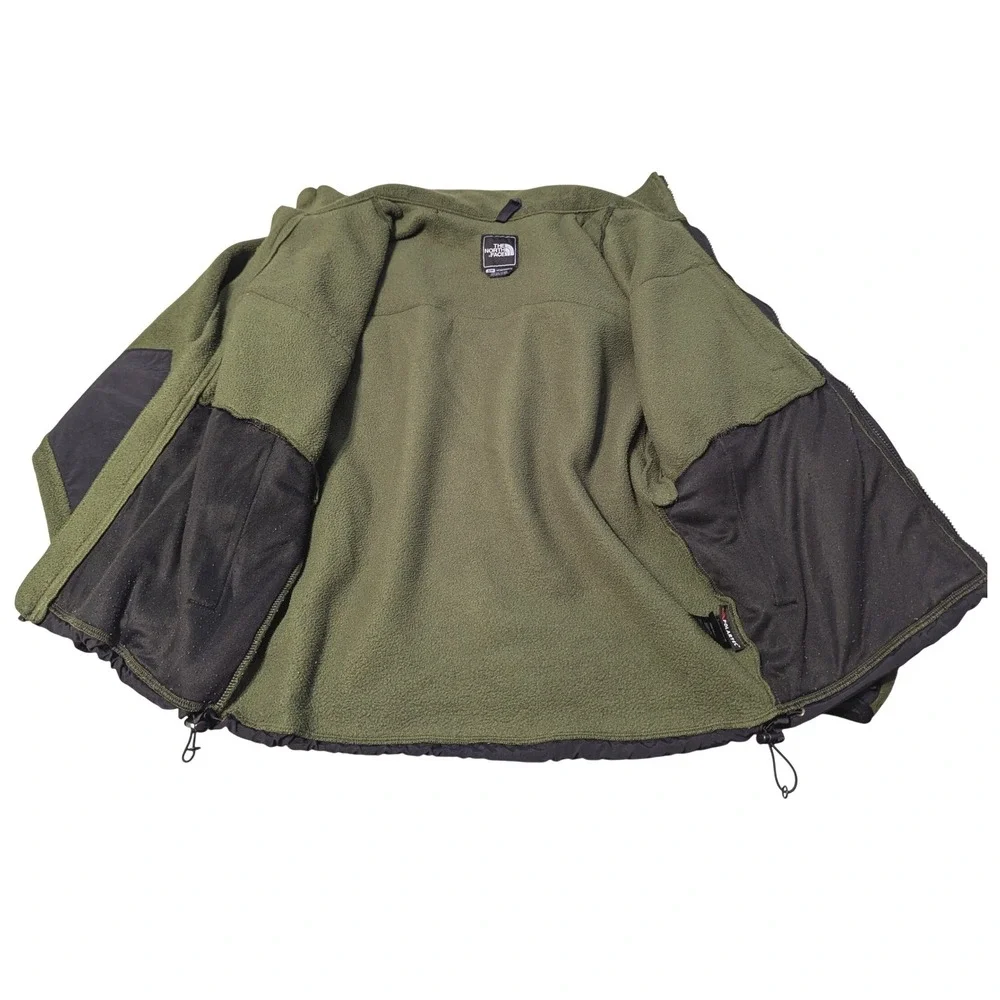 The North Face Men's Small Retro Denali Jacket Fleece Woodland Green TNF Black